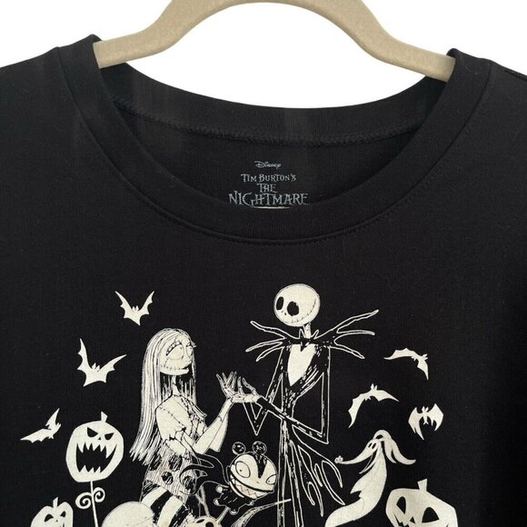 Nightmare Before Christmas Group Glow in the Dark Long Sleeve T Shirt Black Sz M - Picture 8 of 15